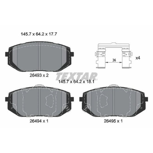 Brake pad kit - Smoothbev